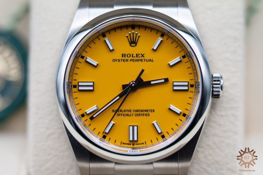 Rolex Oyster Perpetual 126000 Yellow dial (2021) - Image 20