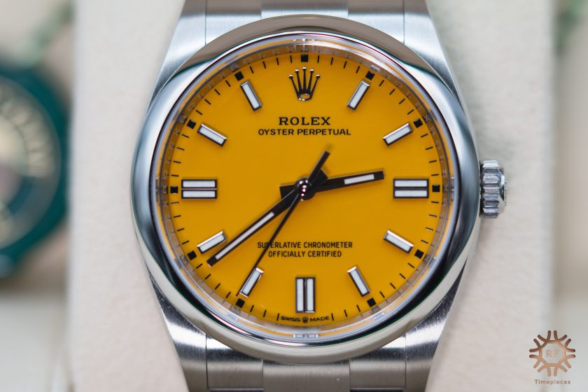 Rolex Oyster Perpetual 126000 Yellow dial (2021) - Image 23