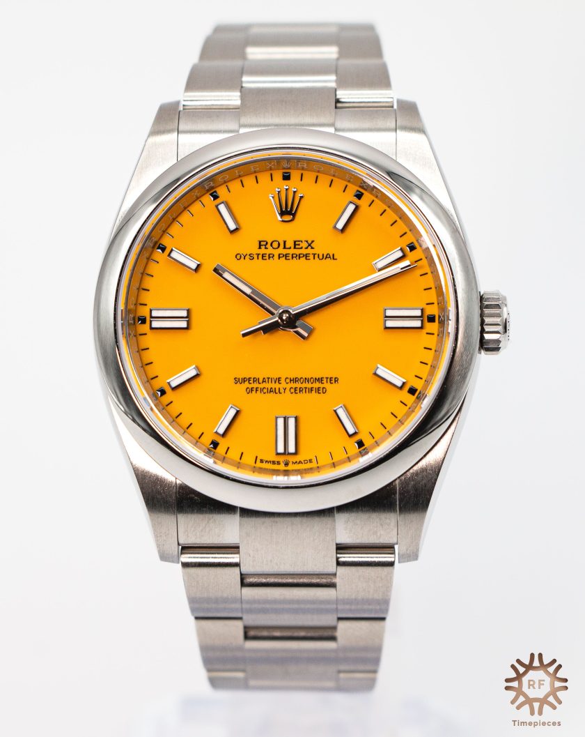 Rolex Oyster Perpetual 126000 Yellow dial (2021) - Image 8