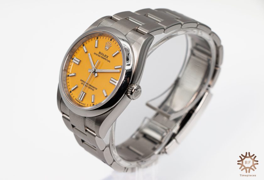 Rolex Oyster Perpetual 126000 Yellow dial (2021) - Image 2