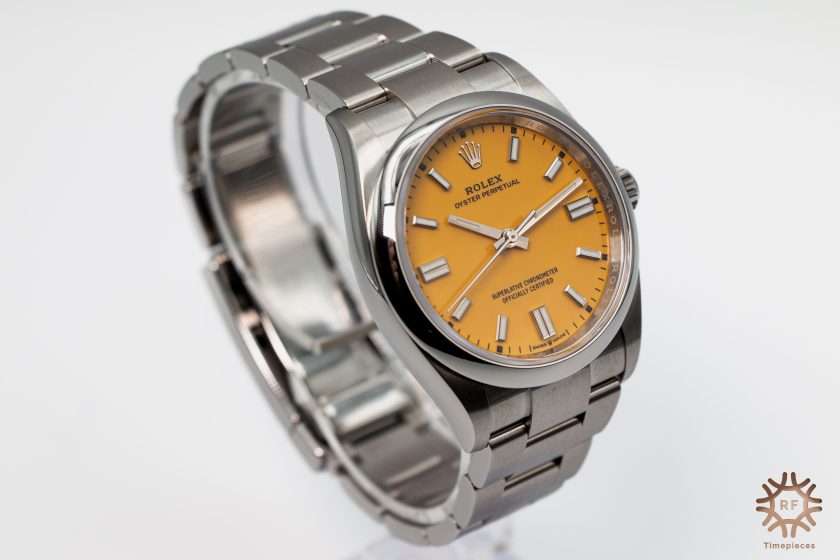 Rolex Oyster Perpetual 126000 Yellow dial (2021) - Image 5