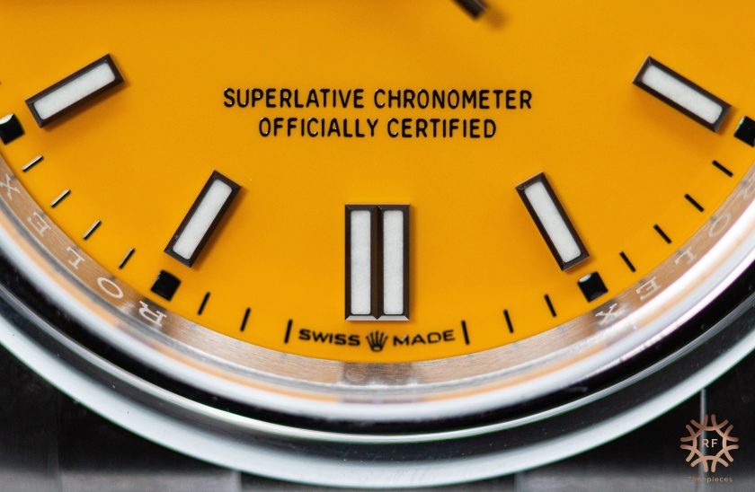 Rolex Oyster Perpetual 126000 Yellow dial (2021) - Image 10